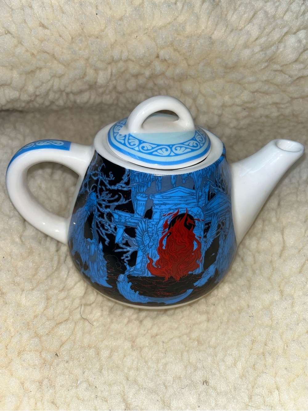 Illumicrate Realm of the Gods Mini Ceramic Teapot Greek Mythology Olympus Underw